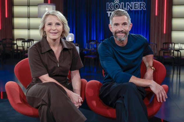 Susan Link and Micky Beisenherz during the taping of the WDR talk show Kölner Treff at WDR Studio BS 3 in Cologne, September 3, 2026 Foto:xR.xSchmiegeltx xFuturexImagex koelner_treff0309_6947