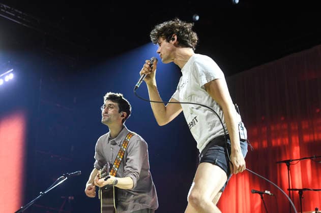 Christopher Annen and Henning May of AnnenMayKantereit performing live at a concert at the ZAG Arena in Hanover, September 3, 2026 Foto:xN.xHeuselx xFuturexImagex annenmaykantereit_6903