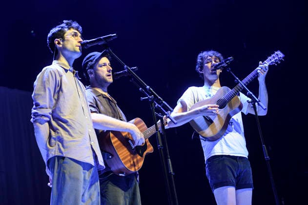 Christopher Annen, Severin Kantereit, and Henning May of AnnenMayKantereit performing live at a concert at the ZAG Arena in Hanover on September 3, 2026 Foto:xN.xHeuselx xFuturexImagex annenmaykantereit_6912