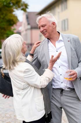 Margarethe von Trotta and Matthias Helwig at the opening of the 20th Five Lakes Film Festival 2026 at the Schlossberghalle in Starnberg, September 3, 2026 Foto:xN.xKolinzx xFuturexImagex fsff_6919
