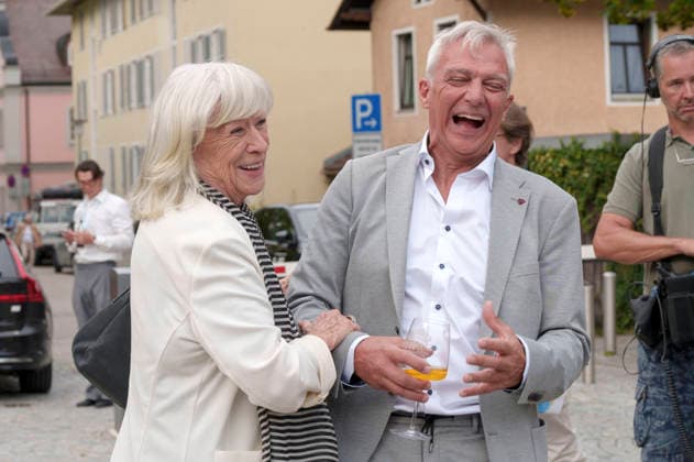 Margarethe von Trotta and Matthias Helwig at the opening of the 20th Five Lakes Film Festival 2026 at the Schlossberghalle in Starnberg, September 3, 2026 Foto:xN.xKolinzx xFuturexImagex fsff_6922