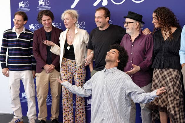 2ndL R Mattia Guerra, Samanta Antonnicola, Simone Gattoni, director Gianni Amelio, Ramzi Lafrindi and Beidja Yahiaoui attending the *Nessun Dolore* photocall during the 83rd Venice International Film Festival at the Palazzo del Casino on September 3, 2026, in Venice, Italy. Lucia Sabatelli, Venice, Italy  Copyright: xLuciaxSabatellix xBestimagexLuciaxSabatellix xBestimagex