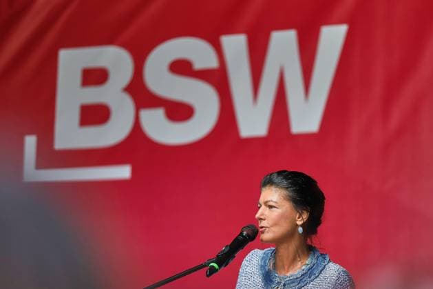 Halle an der Saale, Saxony-Anhalt, Germany, September 3, 2026: At the Steintor—BSW’s campaign wrap-up ahead of the state election—Sahra Wagenknecht Copyright: xdtsxNachrichtenagenturx dts_132711