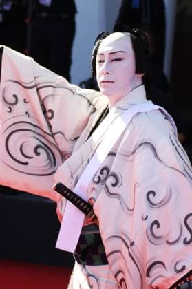 Venice Film Festival, Italy, September 3, 2026, Venice Lido, Veneto, Italy; Ichikawa Ebizo XI on the Bucking Fastard red carpet during the 83rd Venice Film Festival at Venice Lido