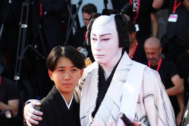 Venice Film Festival, Italy, September 3, 2026, Venice Lido, Veneto, Italy: Ichikawa Shinnosuke VIII and Ichikawa Ebizo XI on the Bucking Fastard red carpet during the 83rd Venice Film Festival at Venice Lido