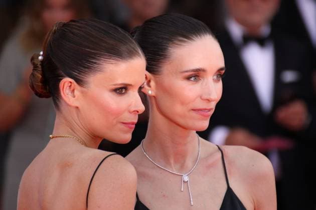 Venice Film Festival, Italy, September 3, 2026, Venice Lido, Veneto, Italy: Kate Mara and Rooney Mara on the Bucking Fastard red carpet during the 83rd Venice Film Festival at Venice Lido