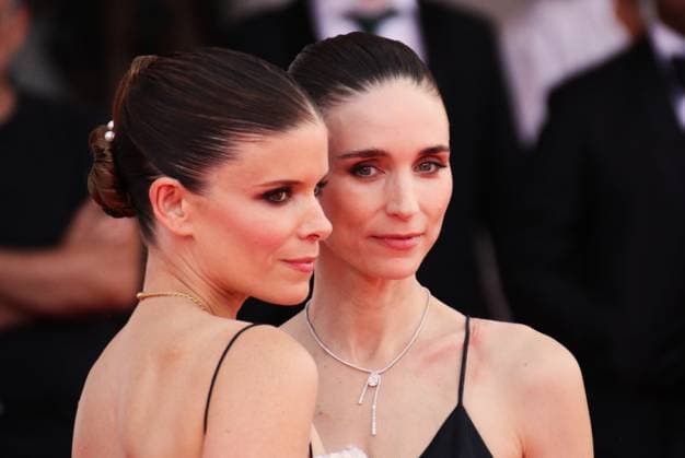 Venice Film Festival, Italy, September 3, 2026, Venice Lido, Veneto, Italy: Kate Mara and Rooney Mara on the Bucking Fastard red carpet during the 83rd Venice Film Festival at Venice Lido