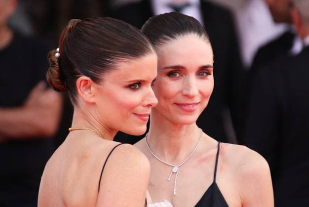 Venice Film Festival, Italy, September 3, 2026, Venice Lido, Veneto, Italy: Kate Mara and Rooney Mara on the Bucking Fastard red carpet during the 83rd Venice Film Festival at Venice Lido