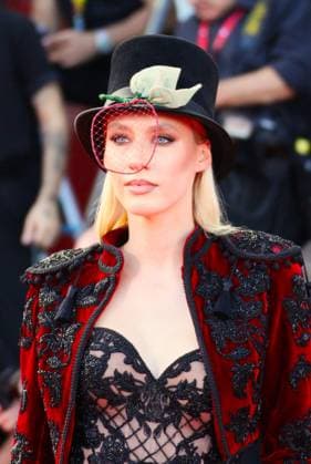 Venice Film Festival, Italy, September 3, 2026, Venice Lido, Veneto, Italy; Magda Swider on the Bucking Fastard red carpet during the 83rd Venice Film Festival at Venice Lido