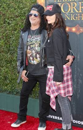 Arrivals at the Halloween Horror Nights event at Universal Studios in Los Angeles Featuring: Slash, Meegan Hodges Where: Los Angeles, California, United States When: 03 Sep 2026 Credit: H2Y INSTARimages EDITORIAL USE ONLY. NOT FOR USE BY NEWSPAPERS BASED IN THE UK. Copyright: xx instar55975292