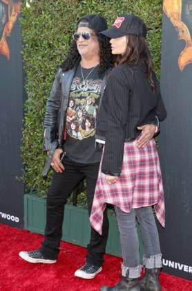 Arrivals at the Halloween Horror Nights event at Universal Studios in Los Angeles Featuring: Slash, Meegan Hodges Where: Los Angeles, California, United States When: 03 Sep 2026 Credit: H2Y INSTARimages EDITORIAL USE ONLY. NOT FOR USE BY NEWSPAPERS BASED IN THE UK. Copyright: xx instar55975294