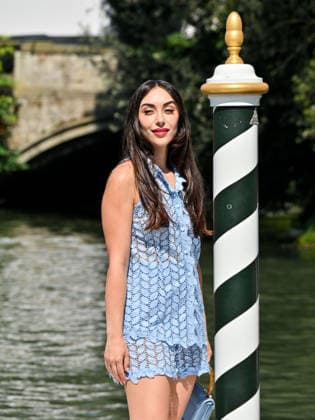 IPA88101950 - Venice, 83rd Venice International Film Festival 2026 - Day 3 - Arrivals at the Excelsior Hotel™s pier - Pictured: Gaia Visco Gilardi  Copyright: xManuelexMangiarottix xPoolxPhotoxEventsx08x 88101950