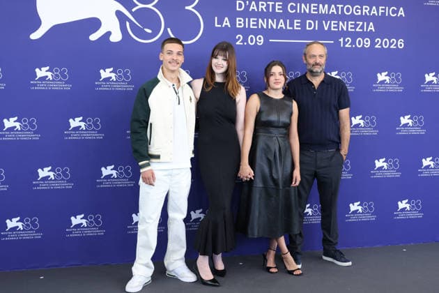 Venice 2026 15 18 A Place To Heal Photocall NB Kenji Peyran, Zoé Monpart, Malou Khebizi and Cédric Kahn attending the 15 18 A Place To Heal Photocall as part of the 83th Venice International Film Festival at the Lido in Venice, Italy on September 04, 2026. Photo by Nasser Berzane ABACAPRESS.COM Venice Italy  Copyright: xBerzanexNasser ABACAx