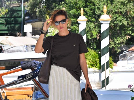 IPA88104042 - Venice, 83rd Venice International Film Festival 2026 - Day 3 - Arrivals at the Excelsior Hotel™s pier - Pictured: Jasmine Trinca  Copyright: xManuelexMangiarottix xPoolxPhotoxEventsx08x 88104042