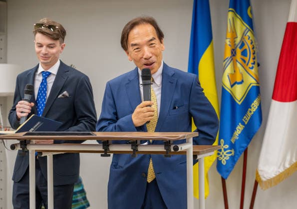 September 4, 2026, Kyiv, Ukraine: JapanÃ¢â‚¬â ¢s new ambassador to Ukraine YO OSUMI gives a speech at Ukraine Japan Center in Kyiv. Kyiv Ukraine  - ZUMAh234 20260904_zsp_h234_004 Copyright: xMarkxEdwardxHarrisx