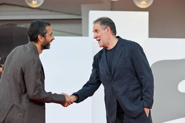 September 4, 2026, Venice, Rome, Italy: Edoardo Gabbriellini and Valerio Mastandrea on the red carpet for the film City of the Living, 83rd Venice International Film Festival, Venice, September 4, 2026 Venice Italy  - ZUMAa289 20260904_zia_a289_404 Copyright: xMariaxLauraxAntonellix xAgfx