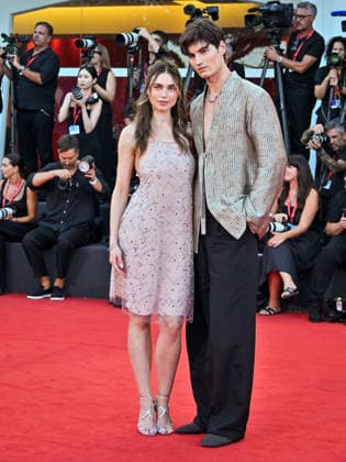 IPA88114924 - Venice, 83rd Venice International Film Festival 2026 - Night 3 - Red carpet for *Nelson san, anata wa hito wo koroshimashitaka?* (*Mr. Nelson, Did You Kill People?*) - Pictured: Charleen Weiss and Moritz Hau  Copyright: xManuelexMangiarottix xPoolxPhotoxEventsx08x 88114924