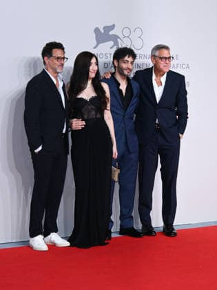 IPA88116736 - Venice, 83rd Venice International Film Festival 2026 - Night 2 - Red Carpet for the film *FURIES*. Pictured: Grant Heslov, Nora Mariana, Rami Kodeih, and George Clooney  Copyright: xAlbertoxTerenghi PoolxPhotoxEvenx xPoolxPhotoxEventsx08x 88116736