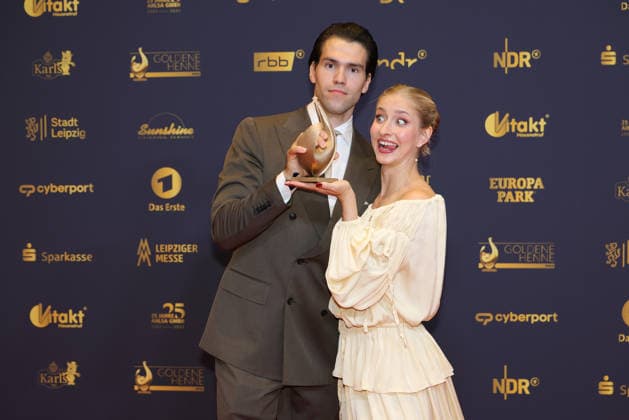 2026 Golden Hen Awards Ceremony: Minerva Hase and Nikita Volodin, winners of the Golden Hen in the Sports category. The 2026 Golden Hen Awards Ceremony took place on September 4, 2026, at the Leipzig Trade Fair, Hall 1, Leipzig, Saxony, Germany
