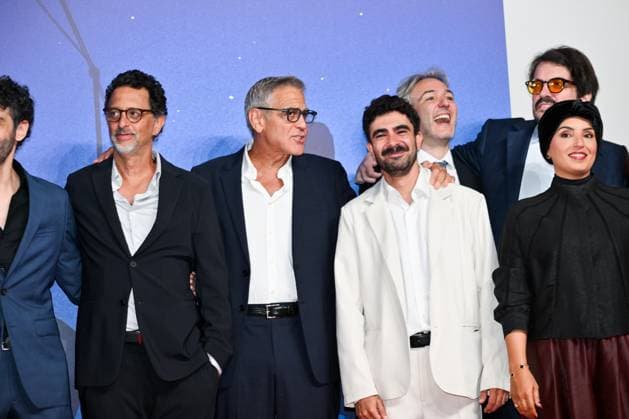September 4, 2026, Venice, Rome, Italy: Grant Heslov, George Clooney and Hasan Akil during the red carpet of the film Furies , 83rd Venice International Film Festival, Venice, 04 09 2026 Venice Italy  - ZUMAa289 20260904_zia_a289_458 Copyright: xMariaxLauraxAntonellix xAgfx
