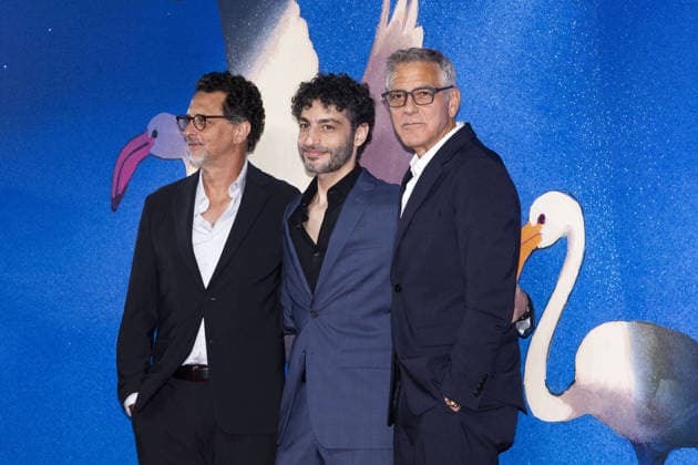 83rd Venice International Film Festival VENICE, ITALY - SEPTEMBER 04: (L-R) Grant Heslov, Rami Kodeih and George Clooney attend the Furies Screening during the 83rd Venice International Film Festival at Sala Giardino on September 04, 2026 in Venice, Italy. Primo Barol Anadolu Venice Italy. Editorial use only. Please get in touch for any other usage.  Copyright: x2026xAnadoluxPrimoxBarolx