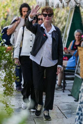 Susan Sarandon is seen at the Hotel Excelsior Venice Lido pier during the 83rd Venice International Film Festival on September 4, 2026, in Venice, Italy. Lucia Sabatelli, Venice, Italy  Copyright: xLuciaxSabatellix xBestimagexLuciaxSabatellix xBestimagex