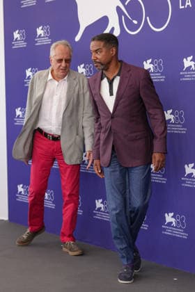 Geoffrey Rush and Rodney Hicks attending the Mr. Nelson, Did You Kill People photocall during the 83rd Venice International Film Festival at the Palazzo del Casino on September 4, 2026, in Venice, Italy. Lucia Sabatelli, Venice, Italy  Copyright: xLuciaxSabatellix xBestimagexLuciaxSabatellix xBestimagex