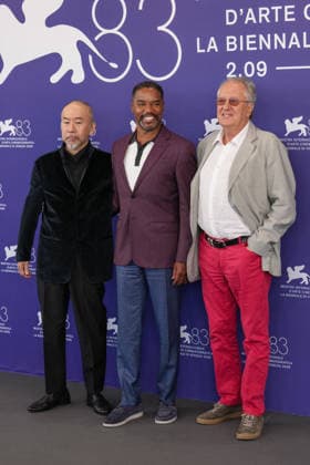 Shin ya Tsukamoto, Rodney Hicks, and Geoffrey Rush attending the Mr. Nelson, Did You Kill People? photocall during the 83rd Venice International Film Festival at the Palazzo del Casino on September 4, 2026, in Venice, Italy. Lucia Sabatelli, Venice, Italy  Copyright: xLuciaxSabatellix xBestimagexLuciaxSabatellix xBestimagex