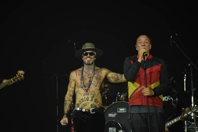 RIO DE JANEIRO, RJ - 04.09.2026: ROCK IN RIO 2026 - The band Detonautas invites Biquini Cavadao for a show on the Sunset Stage this Friday, September 4th, at Rock in Rio, in the City of Rock, Rio de Janeiro, RJ. x3009502x  CristianexMota
