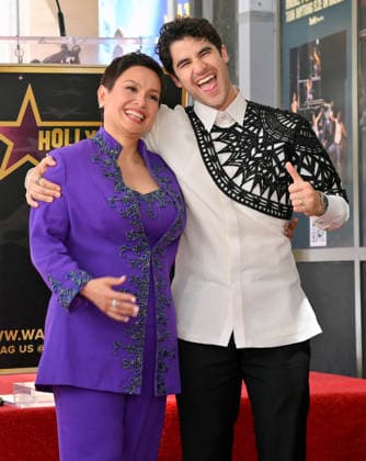 Filipina actress and singer Lea Salonga is joined by actor and singer Darren Criss during an unveiling ceremony honoring her with the 2,855th star on the Hollywood Walk of Fame in Los Angeles on Friday, September 4, 2026.  LAP20260904010 JIMxRUYMEN