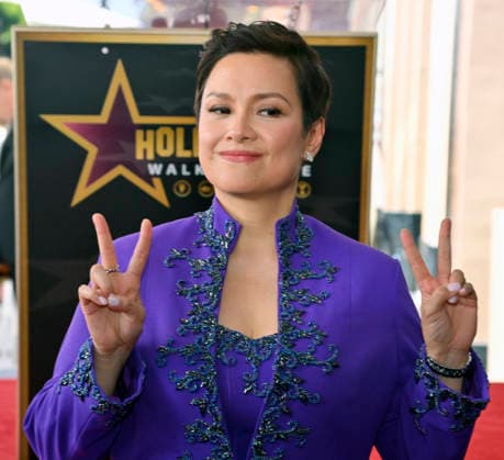Filipina actress and singer Lea Salonga is pictured during an unveiling ceremony honoring her with the 2,855th star on the Hollywood Walk of Fame in Los Angeles on Friday, September 4, 2026.  LAP2026090411 JIMxRUYMEN