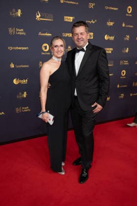 Golden Hen 2026 Red Carpet Red Carpet Minister President Sven Schulze and his wife Kati Golden Hen 2026, September 4, 2026, Leipzig Copyright: xEventpressxFuhrx