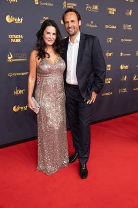 Golden Hen 2026 Red Carpet Red Carpet Mariella Ahrens and her boyfriend Marco Golden Hen 2026, April 9, 2026, Leipzig Copyright: xEventpressxFuhrx
