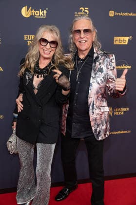 Golden Hen 2026 Red Carpet Red Carpet Petra Zieger and her husband Peter Taudte Golden Hen 2026, April 9, 2026, Leipzig Copyright: xEventpressxFuhrx