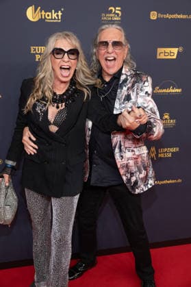 Golden Hen 2026 Red Carpet Red Carpet Petra Zieger and her husband Peter Taudte Golden Hen 2026, April 9, 2026, Leipzig Copyright: xEventpressxFuhrx