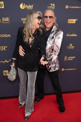 Golden Hen 2026 Red Carpet Red Carpet Petra Zieger and her husband Peter Taudte Golden Hen 2026, April 9, 2026, Leipzig Copyright: xEventpressxFuhrx