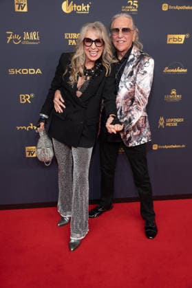 Golden Hen 2026 Red Carpet Red Carpet Petra Zieger and her husband Peter Taudte Golden Hen 2026, April 9, 2026, Leipzig Copyright: xEventpressxFuhrx