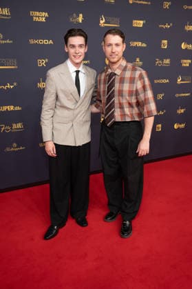 Golden Hen 2026 Red Carpet Red Carpet Sebastian Schweizer and Mike Leon Lichtenberg Golden Hen 2026, September 4, 2026, Leipzig Copyright: xEventpressxFuhrx