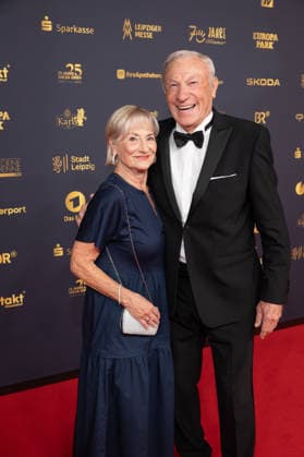 Golden Hen 2026 Red Carpet Red Carpet Eduard Ede Geyer and Angelika Geyer Golden Hen 2026, April 9, 2026, Leipzig Copyright: xEventpressxFuhrx