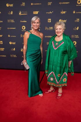 Golden Hen 2026 Red Carpet Red Carpet Kamilla Senjo and Marie Luise Marjan Golden Hen 2026, September 4, 2026, Leipzig Copyright: xEventpressxFuhrx