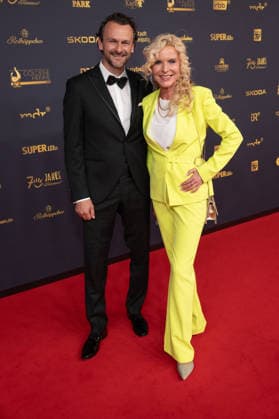 Golden Hen 2026 Red Carpet Red Carpet Victoria Herrmann with boyfriend David Böthig Golden Hen 2026, September 4, 2026, Leipzig Copyright: xEventpressxFuhrx