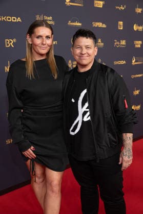 Golden Hen 2026 Red Carpet Red Carpet Kerstin Ott with her wife Karolina Köppen Golden Hen 2026, September 4, 2026, Leipzig Copyright: xEventpressxFuhrx