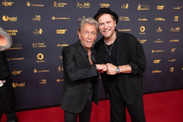Golden Hen 2026 Red Carpet Red Carpet Peter Maffay and Johannes Oerding Golden Hen 2026, April 9, 2026, Leipzig Copyright: xEventpressxFuhrx