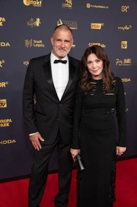 Golden Hen 2026 Red Carpet Red Carpet Iris Berben and Heiko Kiesow Golden Hen 2026, September 4, 2026, Leipzig Copyright: xEventpressxFuhrx