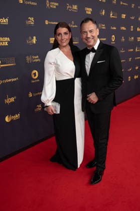 Golden Hen 2026 Red Carpet Red Carpet Sebastian Fitzek and Linda Fitzek Golden Hen 2026, September 4, 2026, Leipzig Copyright: xEventpressxFuhrx