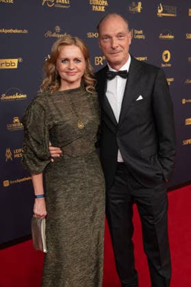 Golden Hen 2026 Red Carpet Red Carpet Martin Brambach and his wife Christine Sommer Golden Hen 2026, September 4, 2026, Leipzig Copyright: xEventpressxFuhrx
