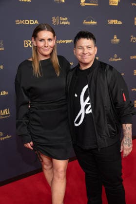 Golden Hen 2026 Red Carpet Red Carpet Kerstin Ott with her wife Karolina Köppen Golden Hen 2026, September 4, 2026, Leipzig Copyright: xEventpressxFuhrx