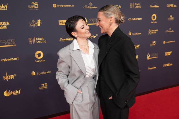 Golden Hen 2026 Red Carpet Red Carpet Tahnee Schaffarczyk and his wife Juliette Schoppmann Golden Hen 2026, September 4, 2026, Leipzig Copyright: xEventpressxFuhrx