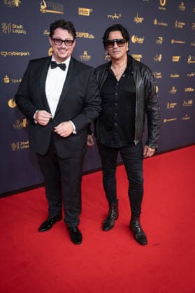 Golden Hen 2026 Red Carpet Red Carpet Ricardo Marinello and a friend Golden Hen 2026, September 4, 2026, Leipzig Copyright: xEventpressxFuhrx