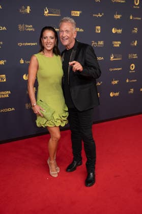 Golden Hen 2026 Red Carpet Red Carpet Olaf Berger and his wife Julia Golden Hen 2026, April 9, 2026, Leipzig Copyright: xEventpressxFuhrx